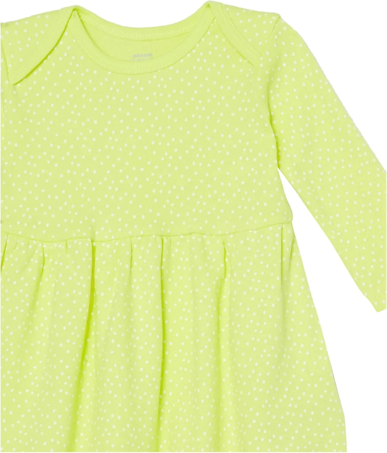 Amazon Essentials Toddlers and Baby Girls' Cotton Long-Sleeve Dress, Pack of 3