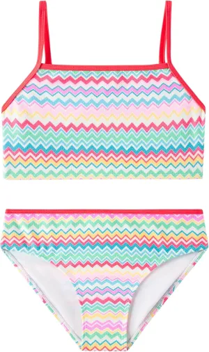 Angel season Girls Swimsuit Bikini Set Two Piece Tankini Bathing Suit Teens High Waisted Beach Swimwear Cute Size 7-14