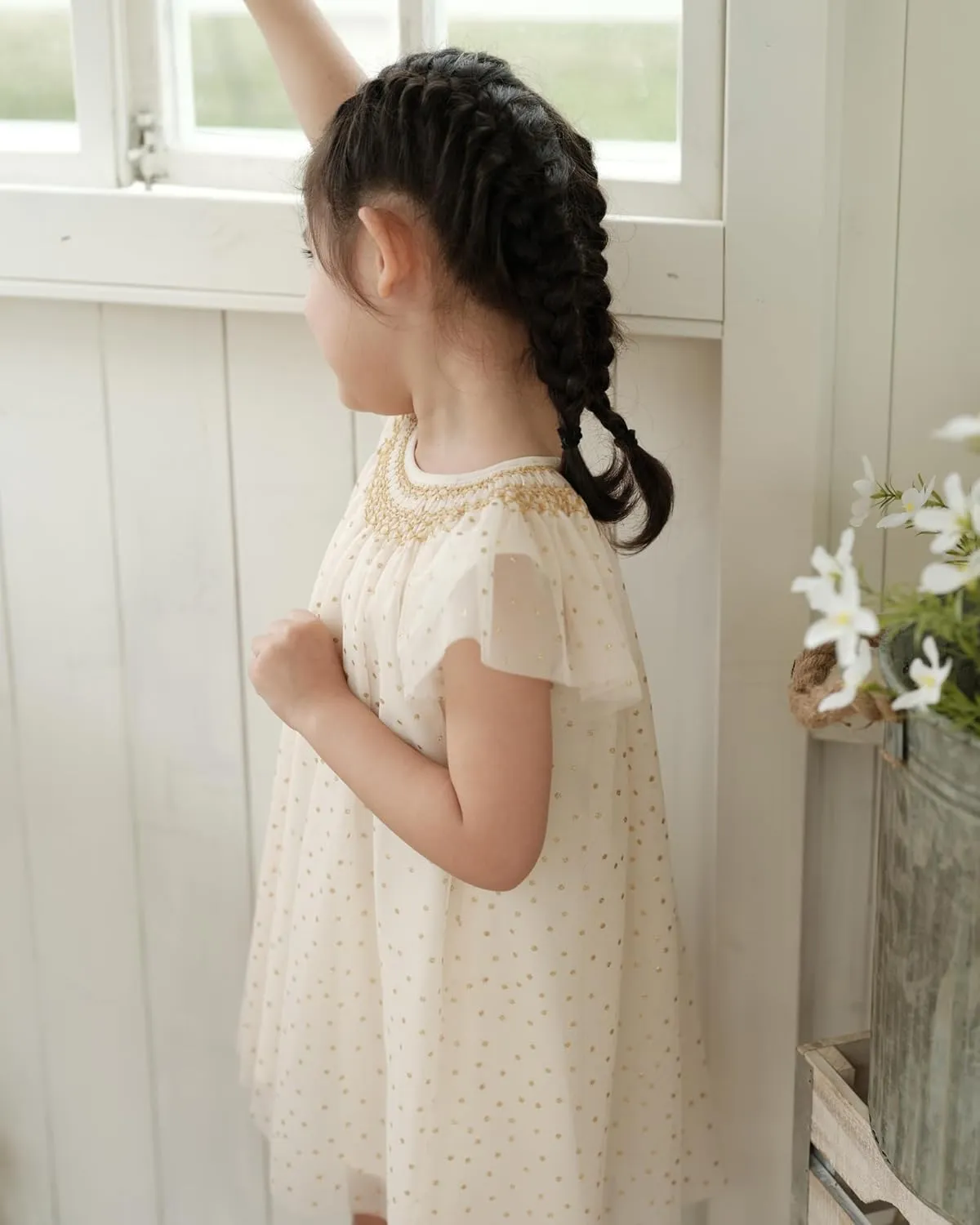 Baby Girl Smocked DressToddlers Cotton Casual Outfit Sleeveless Dresses，Sundress Princess Dress for Summer