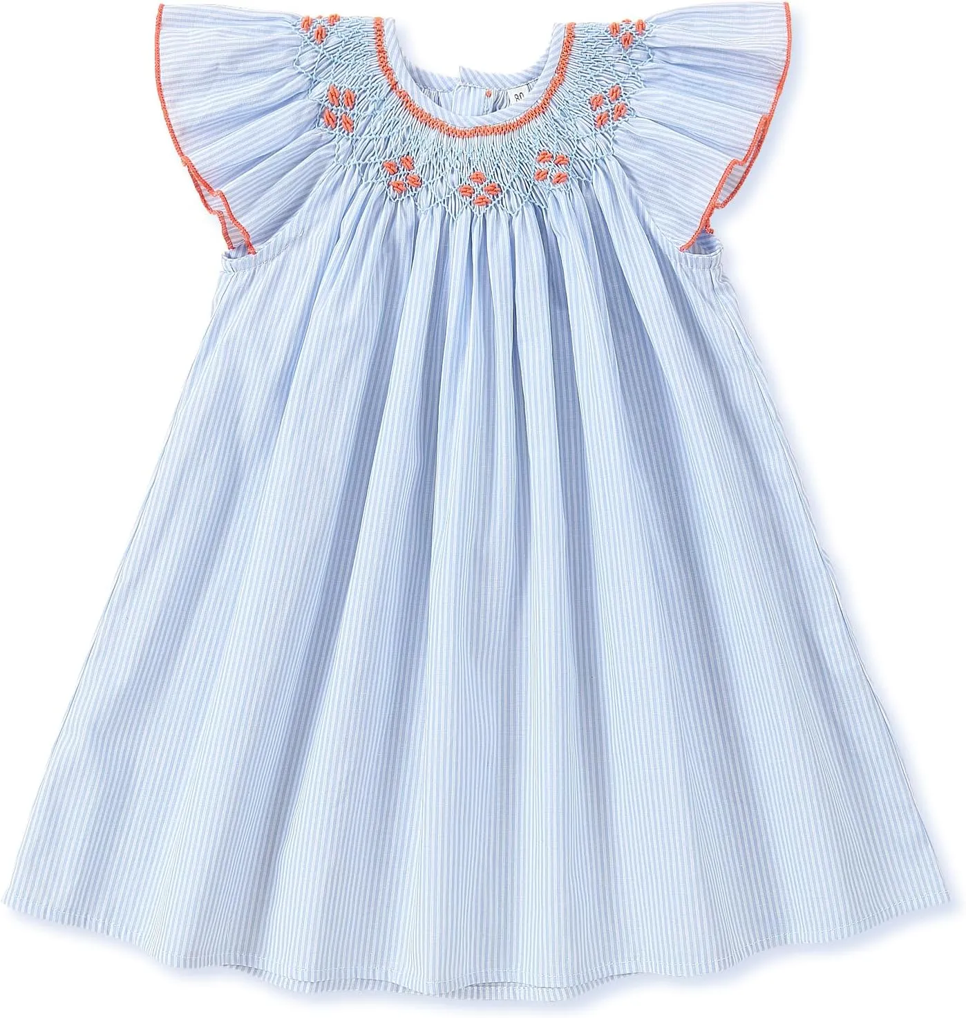 Baby Girl Smocked DressToddlers Cotton Casual Outfit Sleeveless Dresses，Sundress Princess Dress for Summer