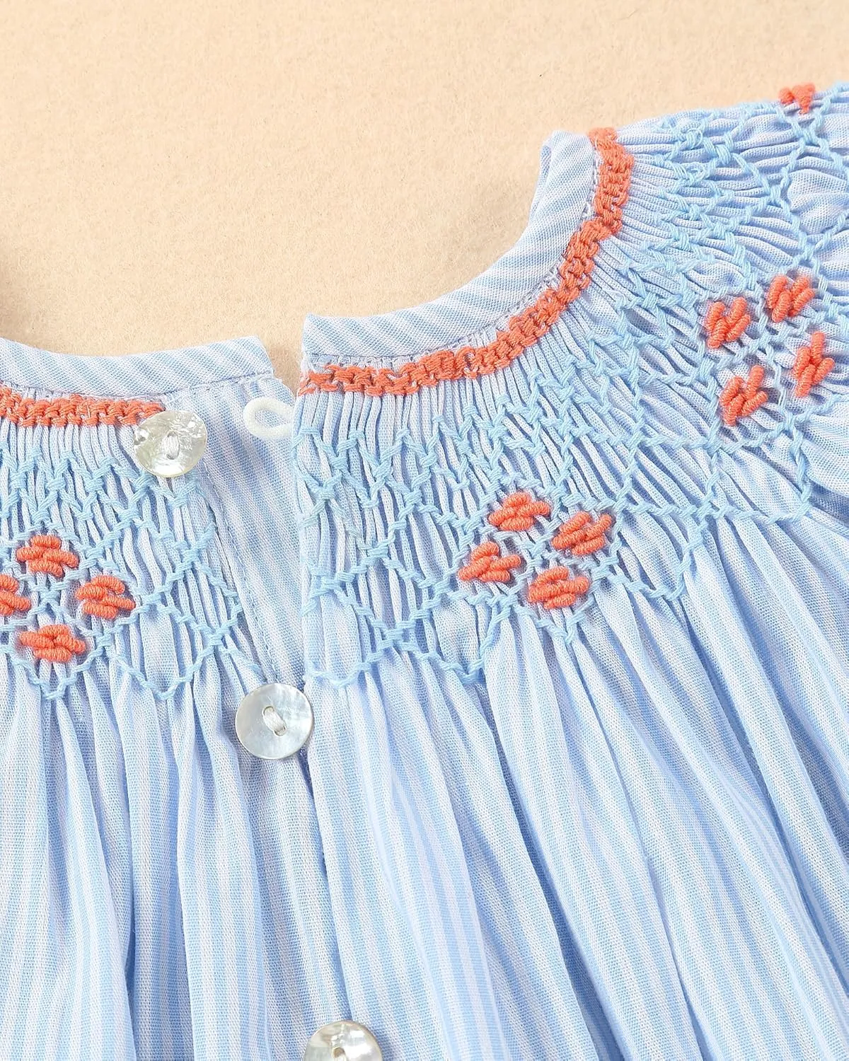 Baby Girl Smocked DressToddlers Cotton Casual Outfit Sleeveless Dresses，Sundress Princess Dress for Summer