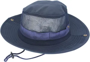 Breathable Mesh Safari Boonie Hat Men's Women's Sun Protection Wide Brim Bucket Hat Foldable Travel Outdoor Sun Hat