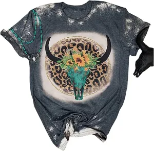 Cowboy Take Me Away T-Shirt for Women Western Cowboy Vintage Graphic Tees Travel Tops Western Aztec Printed T-Shirt