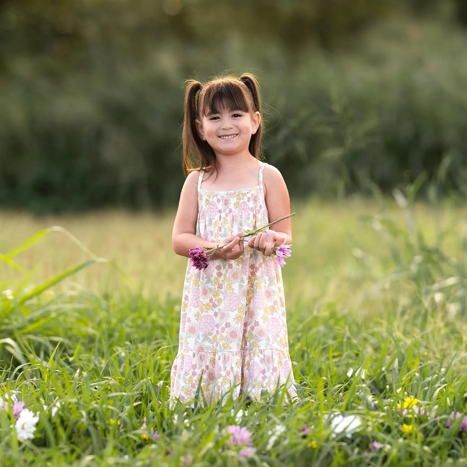 Gerber Girls' Toddler Short-Sleeve and Sleeveless Dress Set