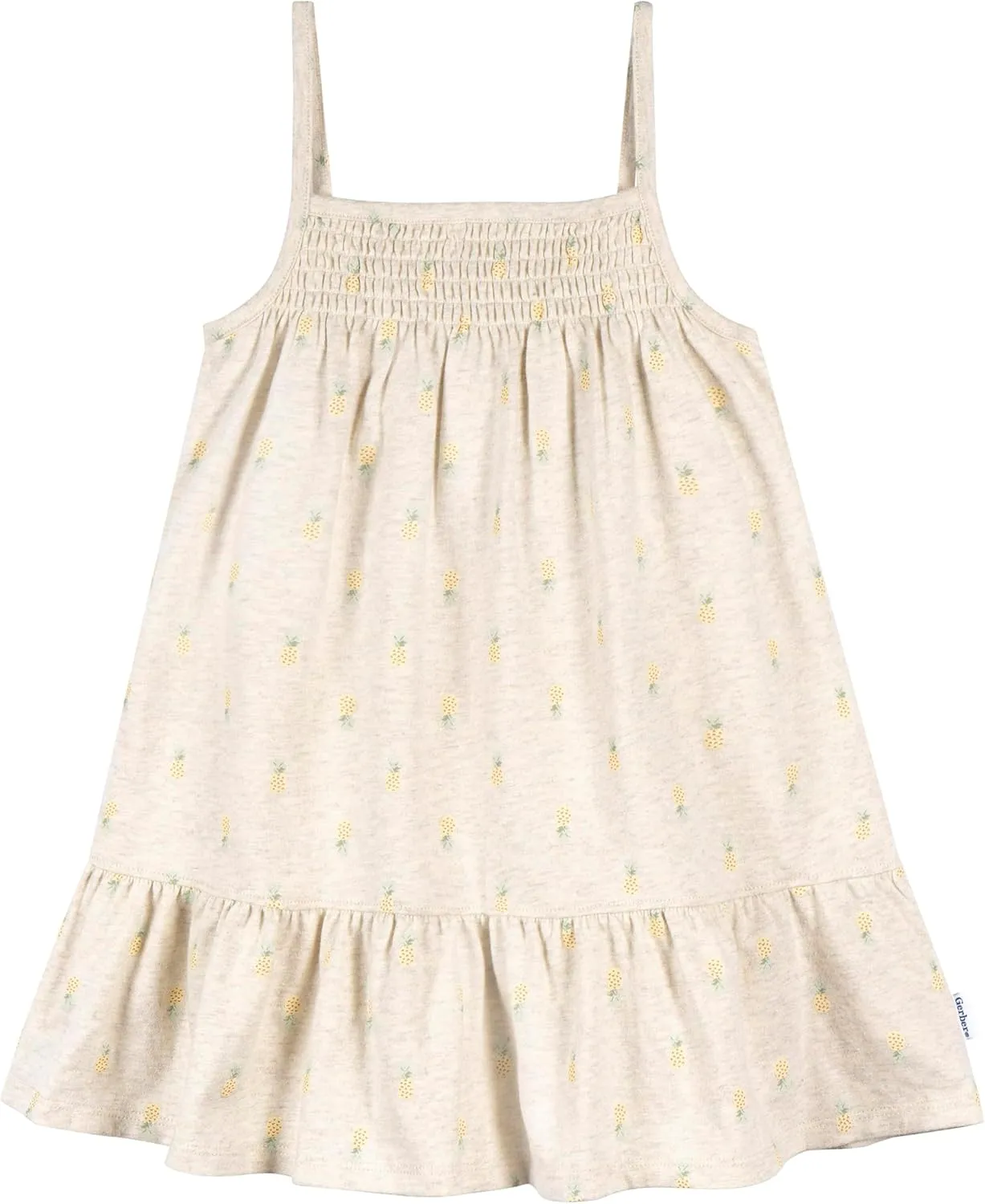 Gerber Girls' Toddler Short-Sleeve and Sleeveless Dress Set