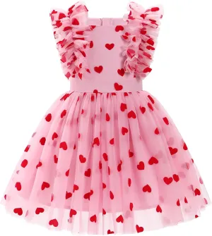 Girls Birthday Party Dress Butterfly Daisy Polka Dots Embroidery Princess Tulle Wedding Pageant Evening Gown