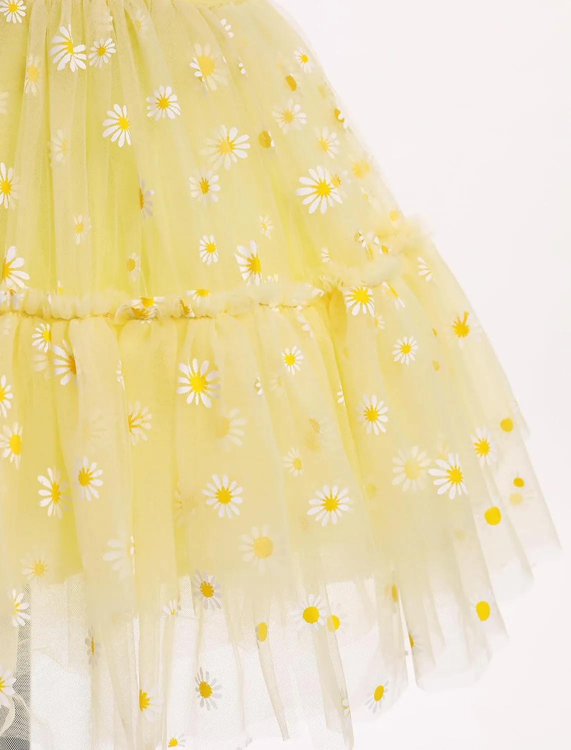 Girls Sequin Dress Toddler Shiny Rainbow Stars Tulle Dresses Ruffle Sleeve Birthday Party Photo Shoot Sparkly Dresses