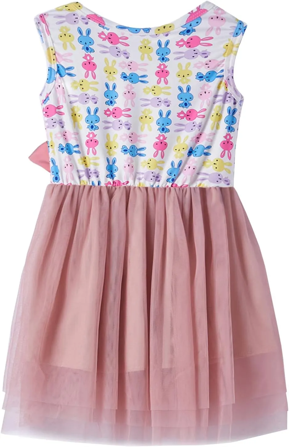 Girls Sleeveless Dress Toddler Bunny Tutu Sundress Casual Party Dresses