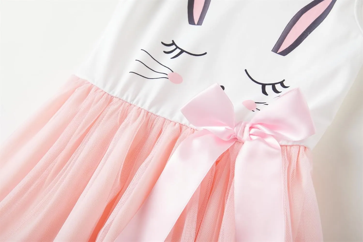 Girls Sleeveless Dress Toddler Bunny Tutu Sundress Casual Party Dresses
