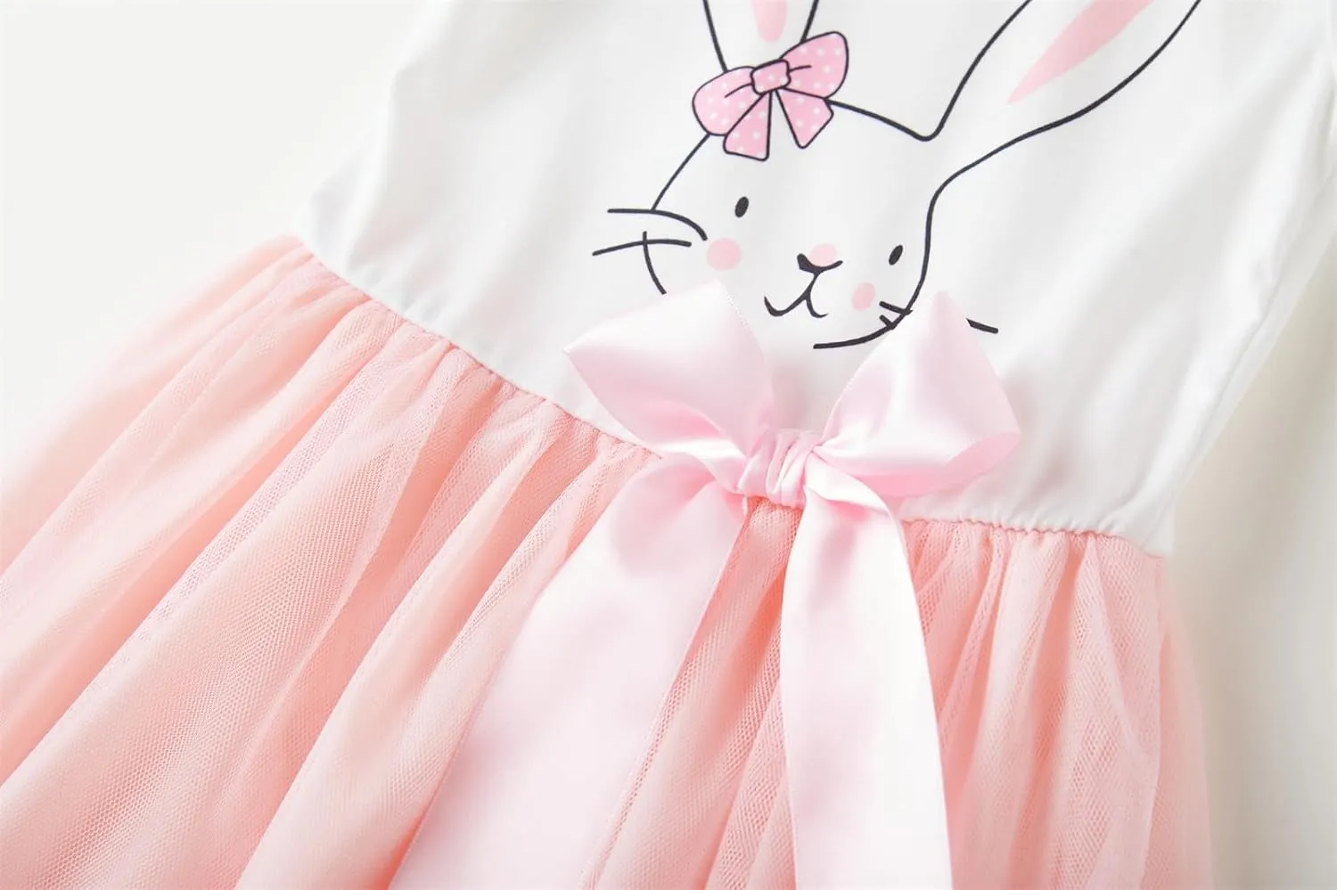 Girls Sleeveless Dress Toddler Bunny Tutu Sundress Casual Party Dresses