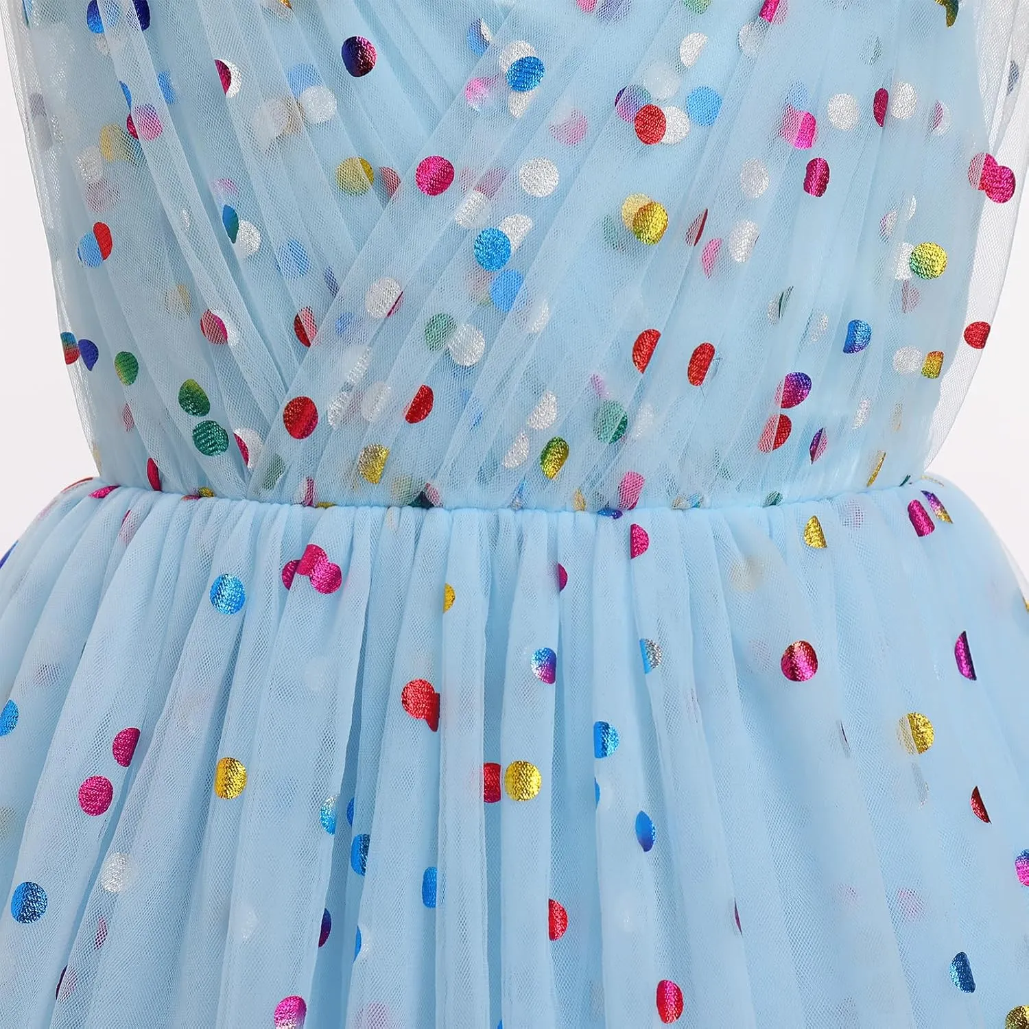 IMEKIS Toddler Kids Girls Butterfly Dress Sparkle Sequins Tulle Wedding Formal Birthday Dresses 2-10T
