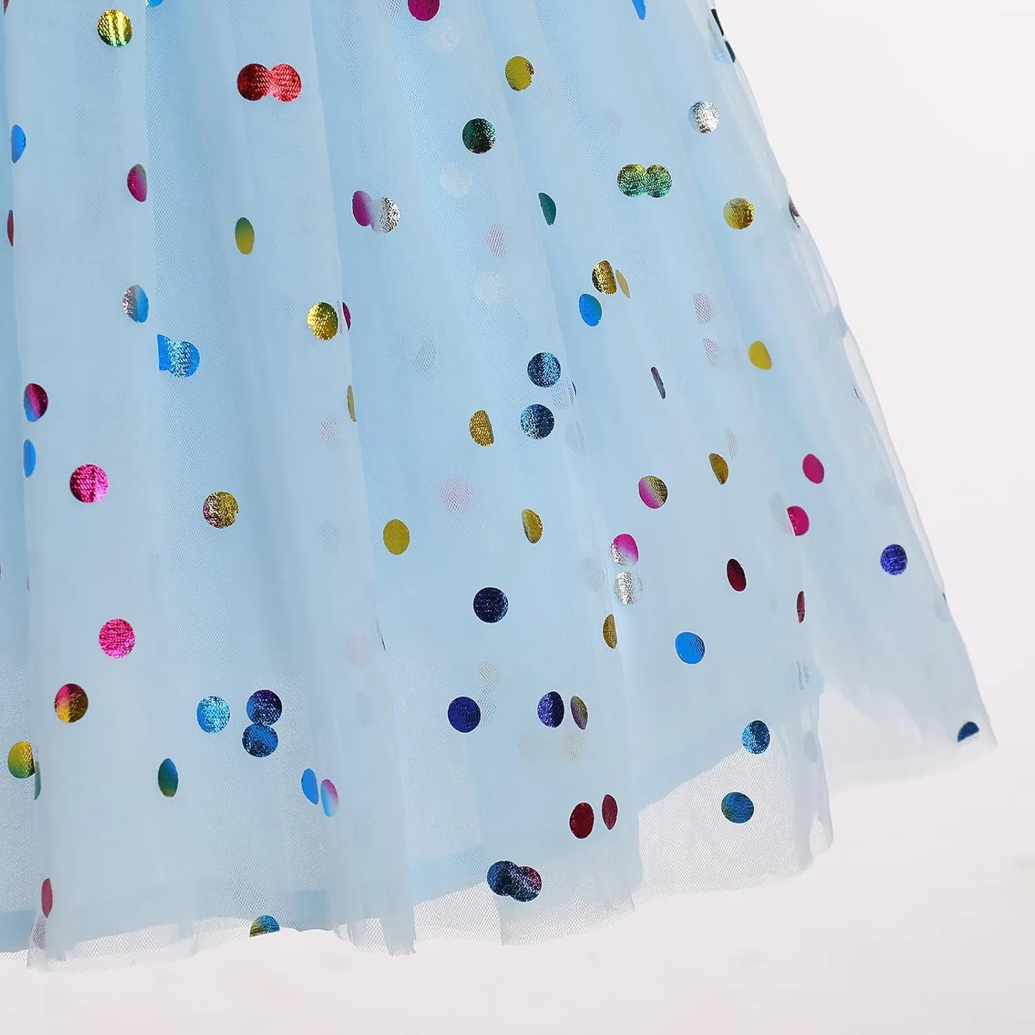 IMEKIS Toddler Kids Girls Butterfly Dress Sparkle Sequins Tulle Wedding Formal Birthday Dresses 2-10T