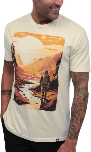 INTO THE AM Vintage Graphic Tees for Men S - 3XL Oversized Lightweight Retro Faded Soft Wash T-Shirt
