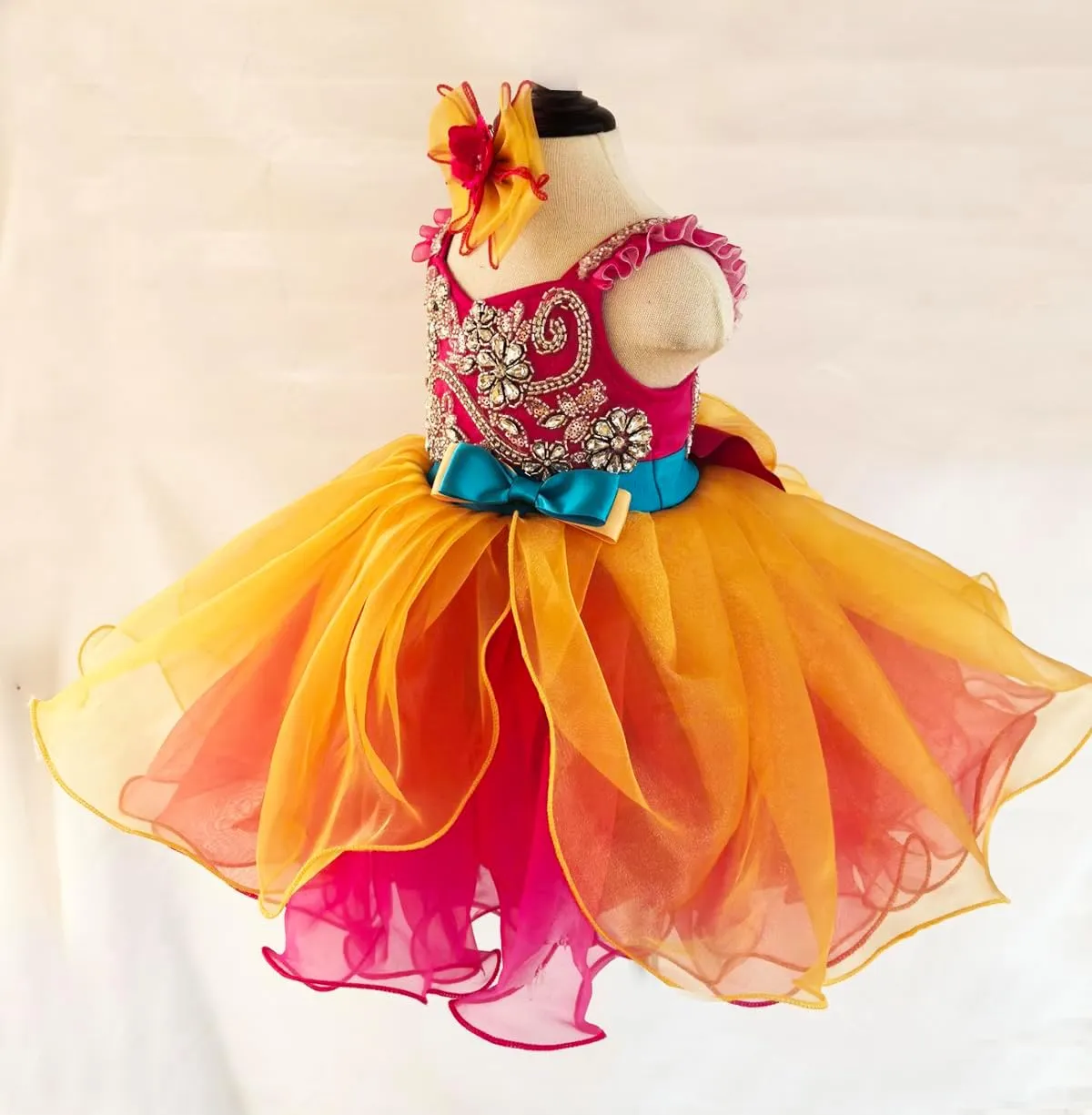Jenniferwu Pageant Dress Handmade Beaded Dresses Toddler Pageant Princess Dress