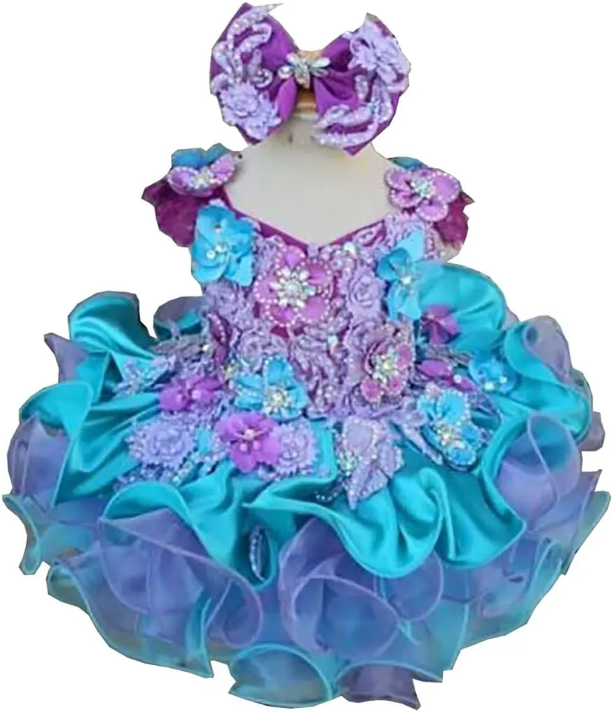 Jenniferwu Pageant Dress Handmade Beaded Dresses Toddler Pageant Princess Dress