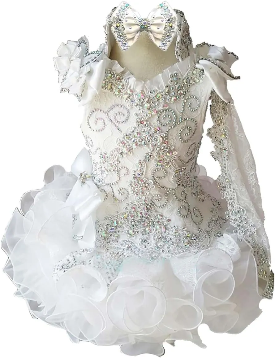 Jenniferwu Pageant Dress Handmade Beaded Dresses Toddler Pageant Princess Dress