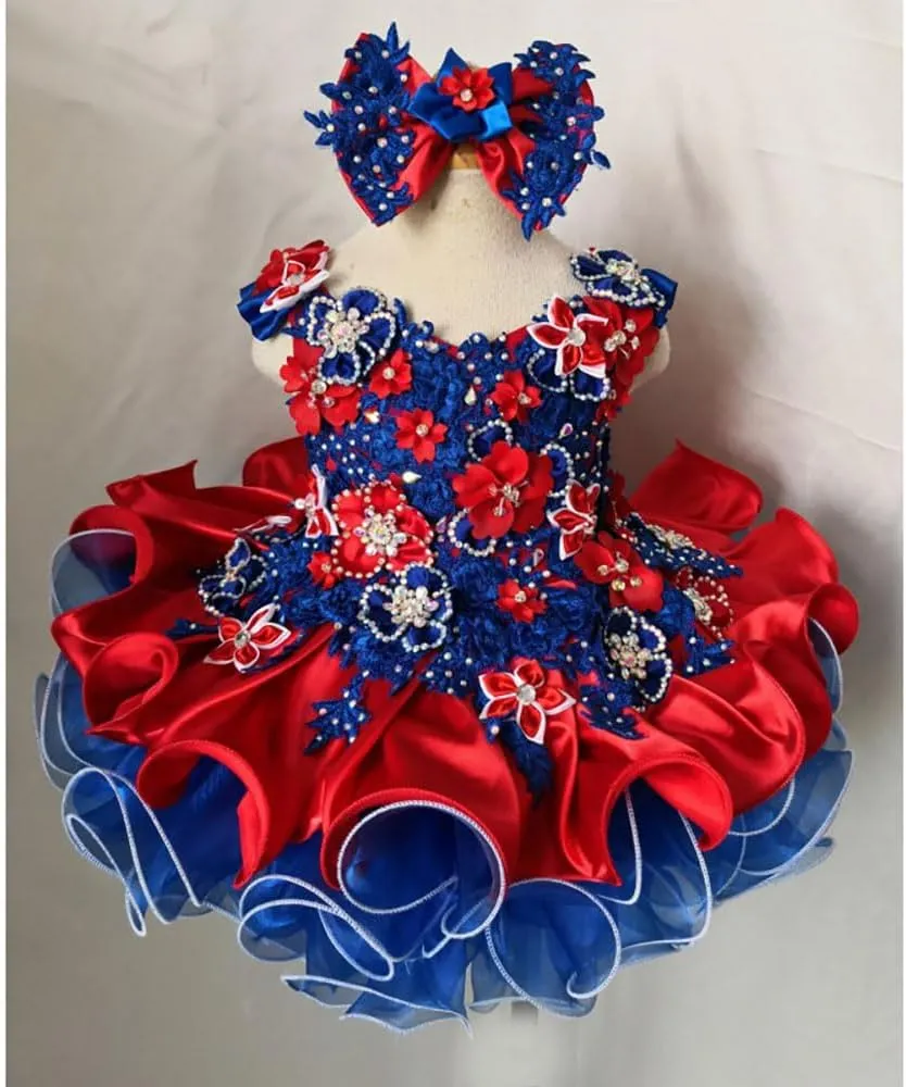 Jenniferwu Pageant Dress Handmade Beaded Dresses Toddler Pageant Princess Dress