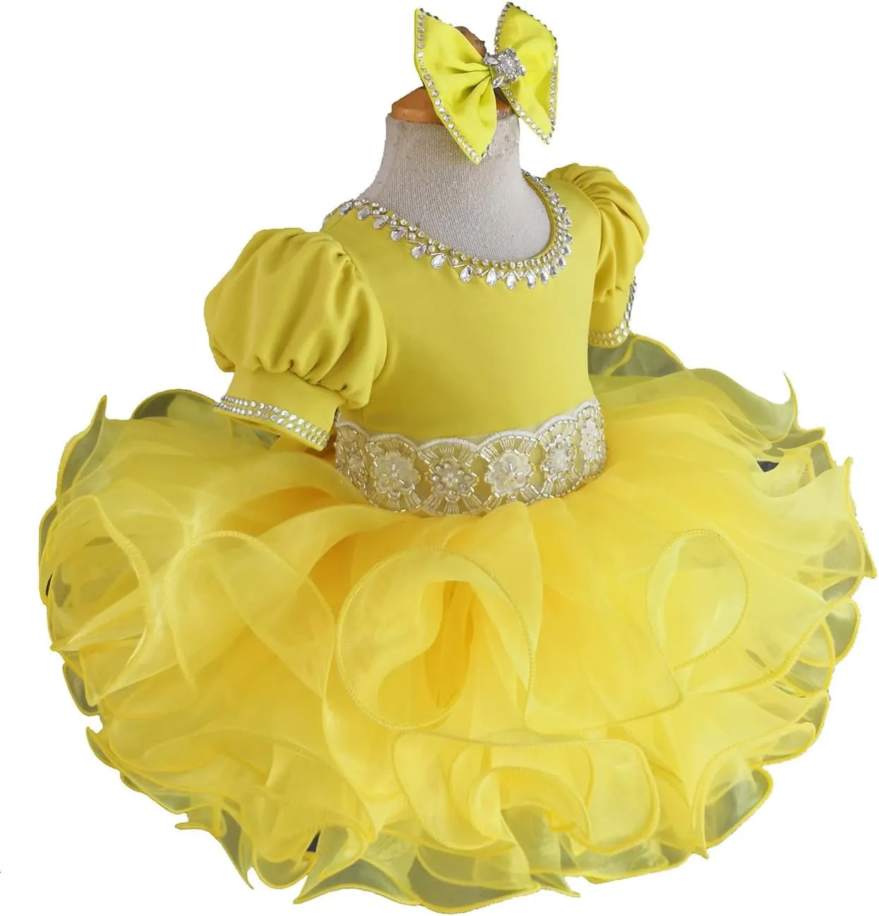 Jenniferwu Pageant Dress Handmade Beaded Dresses Toddler Pageant Princess Dress