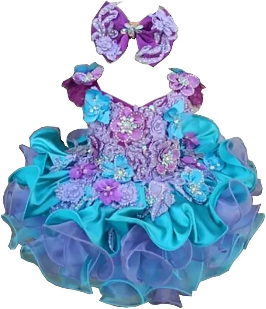 Jenniferwu Pageant Dress Handmade Beaded Dresses Toddler Pageant Princess Dress
