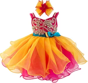 Jenniferwu Pageant Dress Handmade Beaded Dresses Toddler Pageant Princess Dress