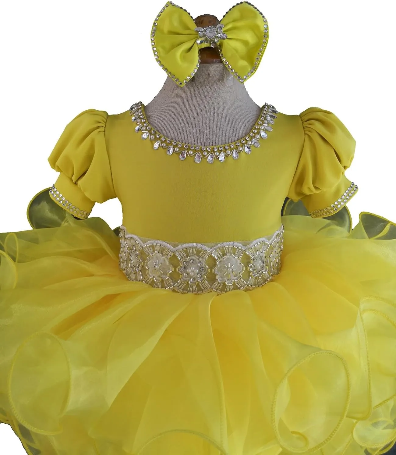 Jenniferwu Pageant Dress Handmade Beaded Dresses Toddler Pageant Princess Dress