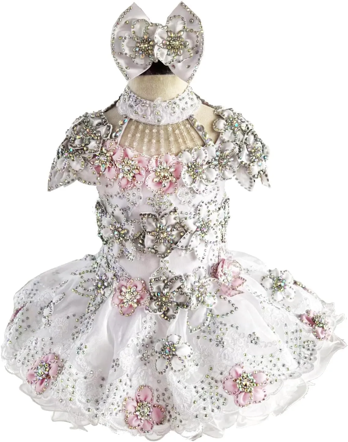 Jenniferwu Pageant Dress Handmade Beaded Dresses Toddler Pageant Princess Dress