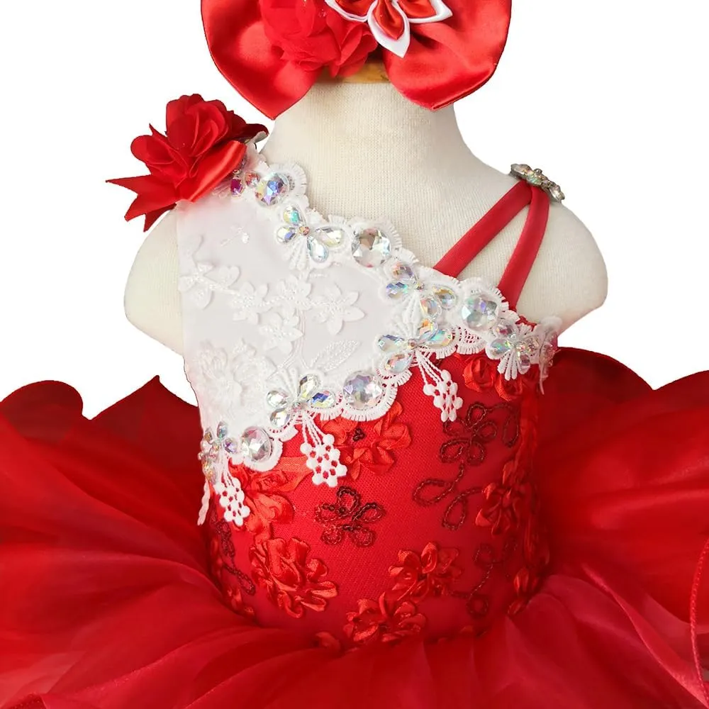 Jenniferwu Pageant Dress Handmade Beaded Dresses Toddler Pageant Princess Dress