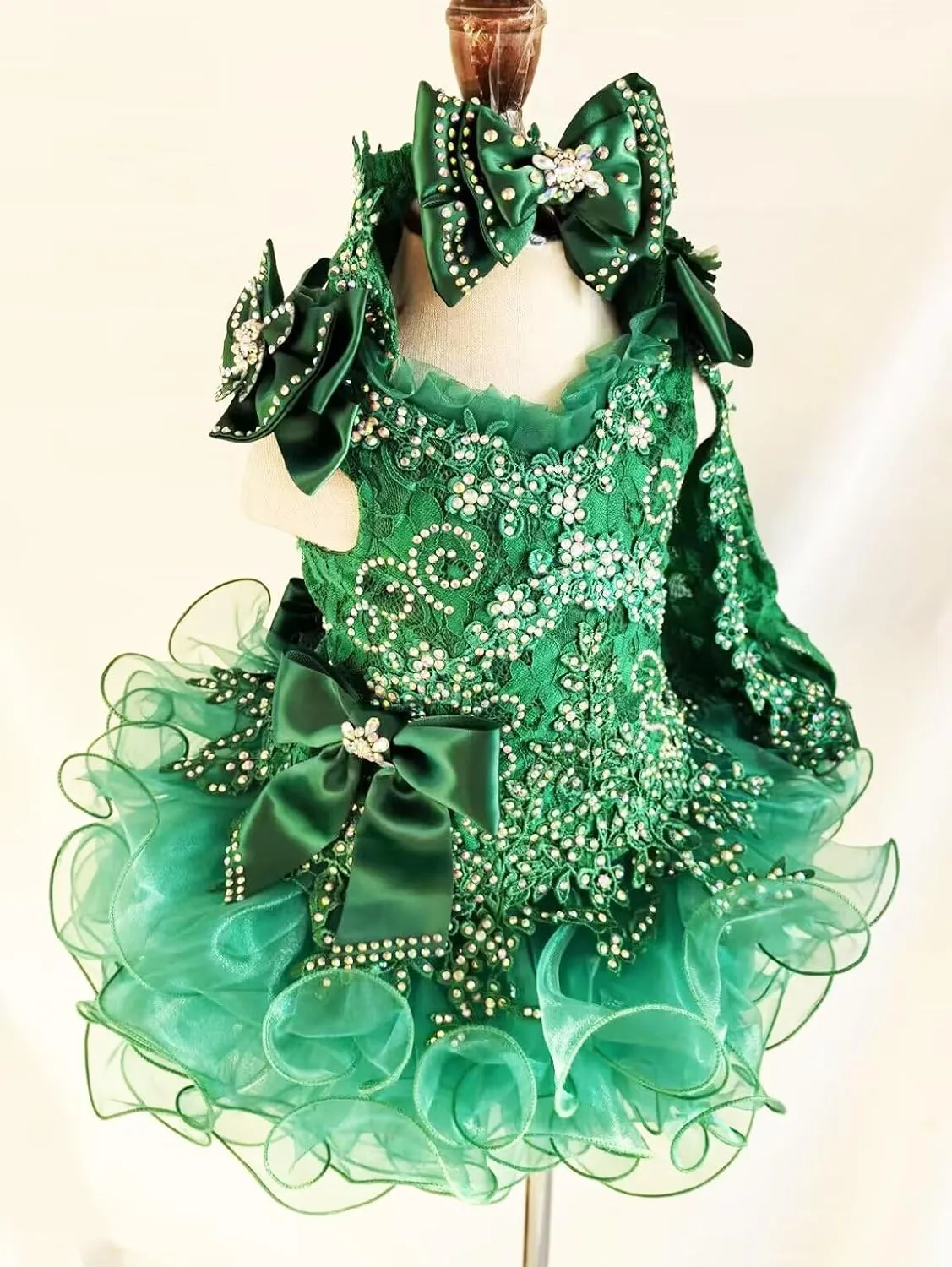 Jenniferwu Pageant Dress Handmade Beaded Dresses Toddler Pageant Princess Dress