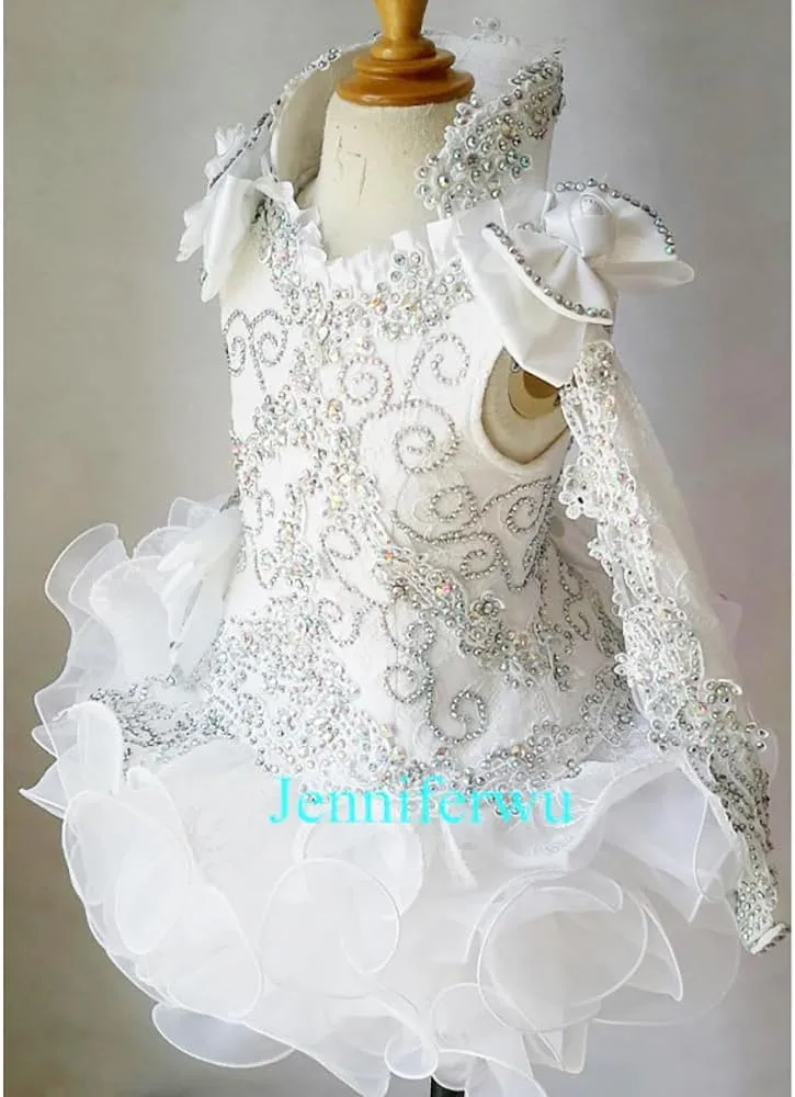 Jenniferwu Pageant Dress Handmade Beaded Dresses Toddler Pageant Princess Dress