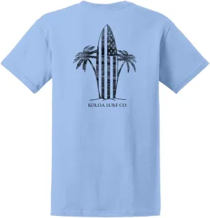 Koloa Surf Men's Retro USA Surfboards Heavyweight Cotton Tee