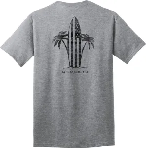 Koloa Surf Men's Retro USA Surfboards Heavyweight Cotton Tee