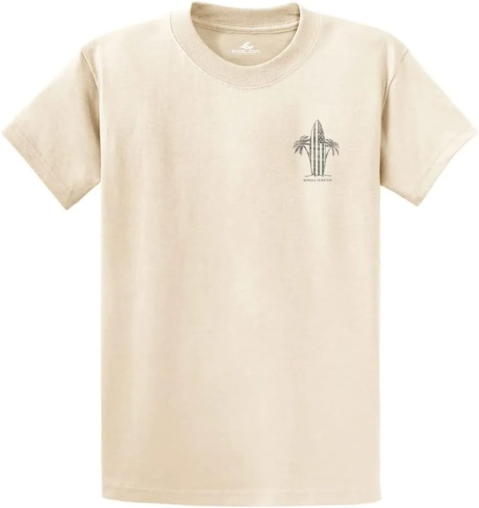 Koloa Surf Men's Retro USA Surfboards Heavyweight Cotton Tee