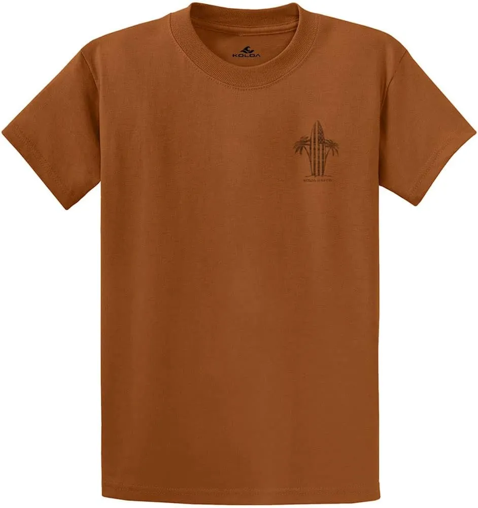 Koloa Surf Men's Retro USA Surfboards Heavyweight Cotton Tee