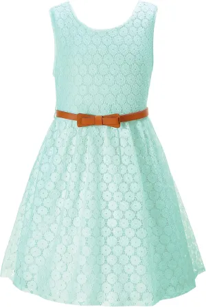 Lace Flower Girl Dress Princess Dress 2-14 Years Children Clothes Kids Party Clothing