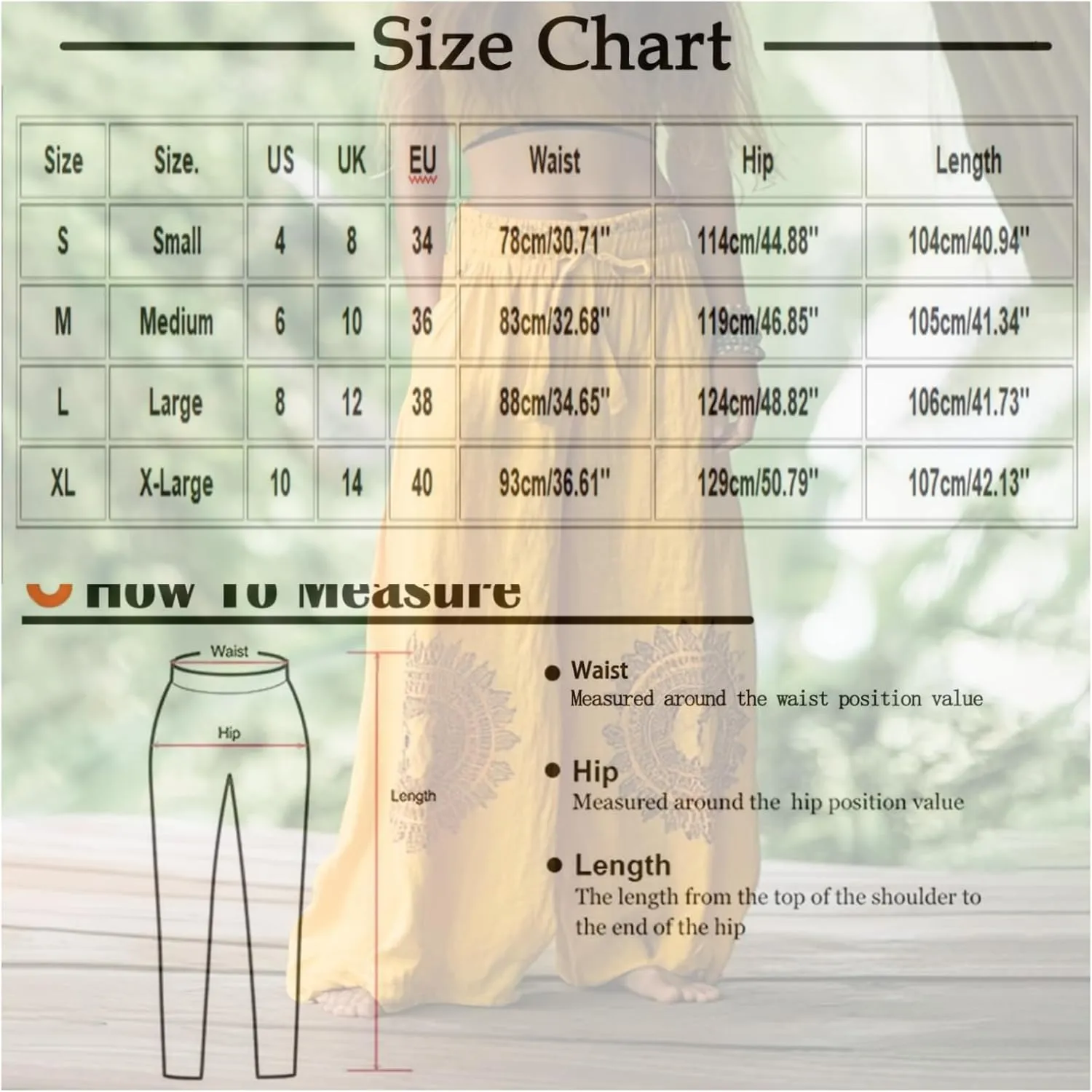 Linen Pants for Women with Pockets Summer Plus Size Art Print Casual Pants Drawstring Expandable Waist Trousers