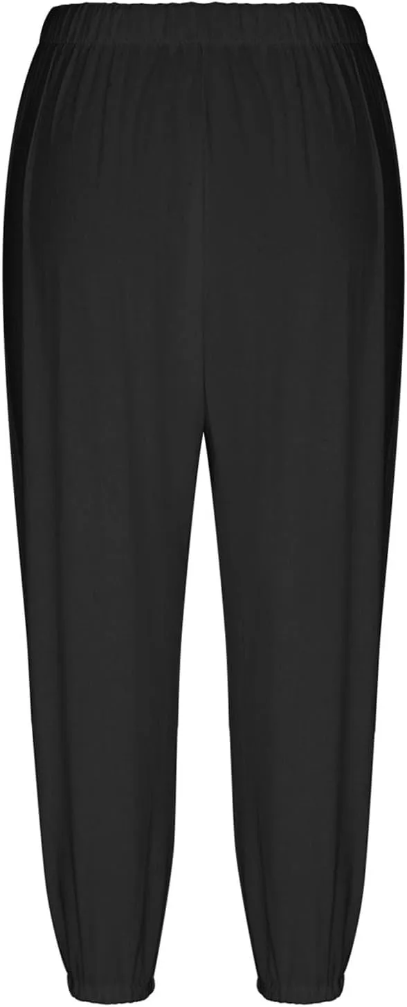 Linen Pants Women Capri Straight Leg Palazzo Pants Beach Trousers for Women Plus Size2 025 High Waisted Trousers