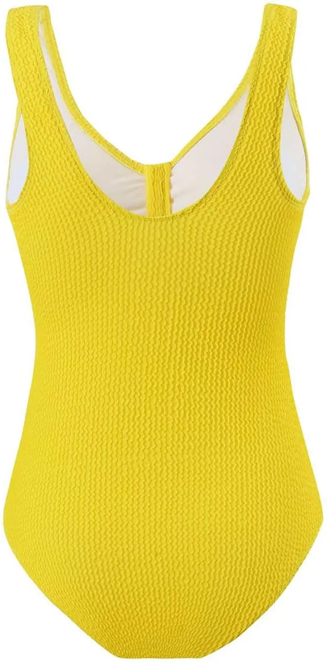 Lmdudan One Piece Swimsuits for Women Sleeveless Backless Modest Bathing Suit Tummy Control Cheeky Beach Swimwear 2025