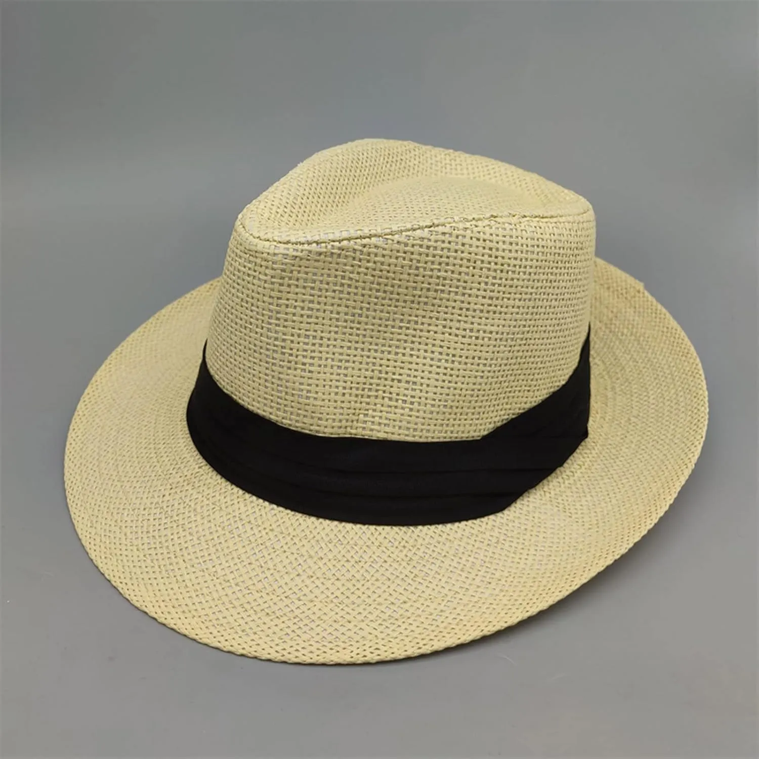 Men and Women Panama Wide Brim Hats UV Protection Beach Sun Hat Fashion Headdress Jazz Cap 2024 Unisex Breathable Straw Caps