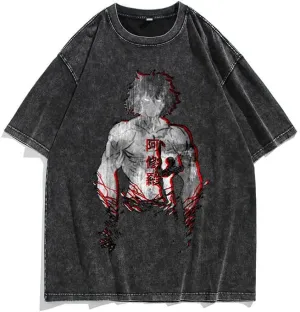 Men's 90s Vintage Anime Graphic Shirts Summer Casual Hip Hop Tee Streetwear Harajuku Top Tshirt Y2K Tops