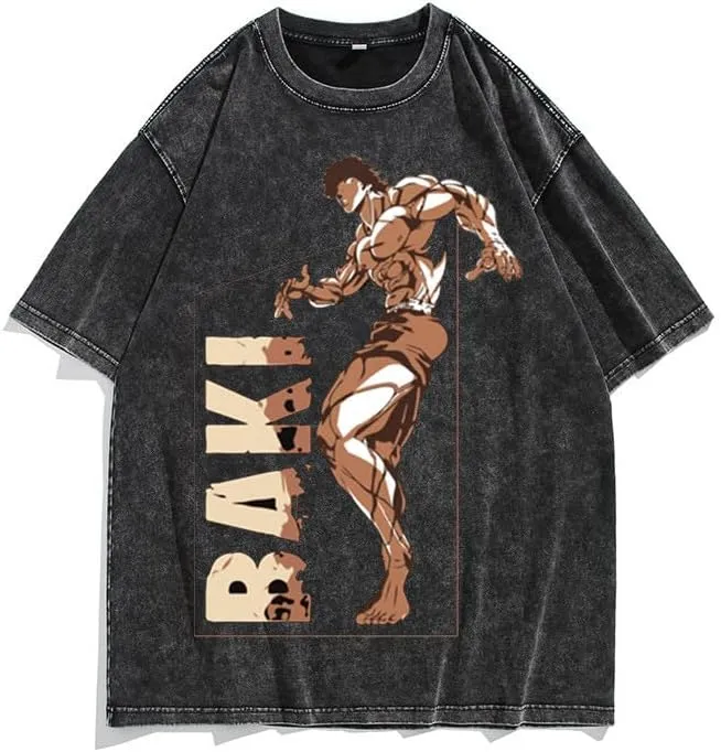 Men's 90s Vintage Anime Graphic Shirts Summer Casual Hip Hop Tee Streetwear Harajuku Top Tshirt Y2K Tops
