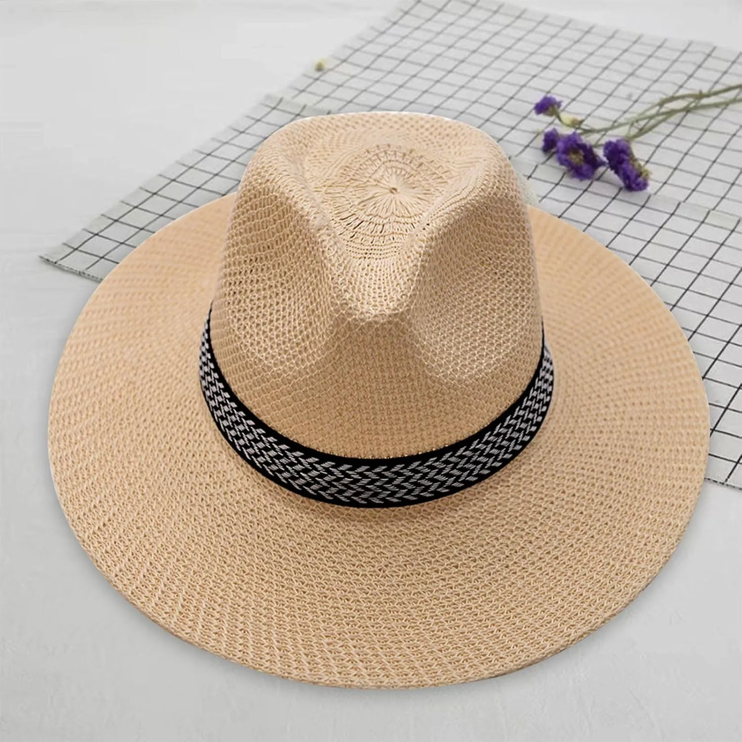 Mens Fedora Hats Summer Men’s Or Women's Hat Summer Sun Hat Beach Hat Male Casual Sun Jazz Band Hat Mens Outdoor