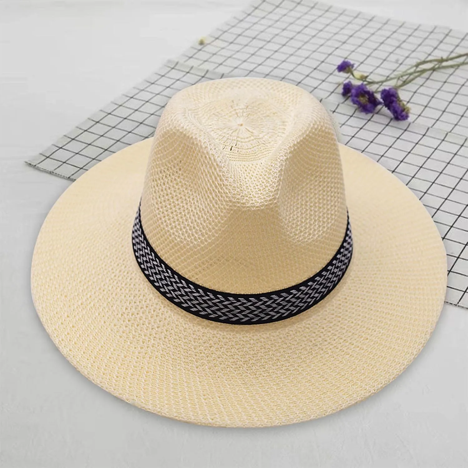 Mens Fedora Hats Summer Men’s Or Women's Hat Summer Sun Hat Beach Hat Male Casual Sun Jazz Band Hat Mens Outdoor