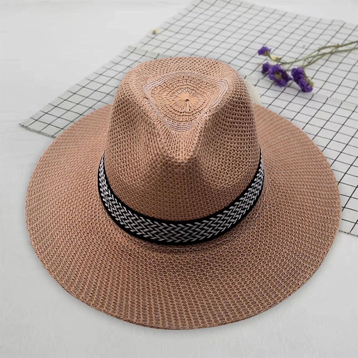 Mens Fedora Hats Summer Men’s Or Women's Hat Summer Sun Hat Beach Hat Male Casual Sun Jazz Band Hat Mens Outdoor