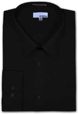 Modena Men's Stout Fit Long Sleeve Dress Shirt - Colors