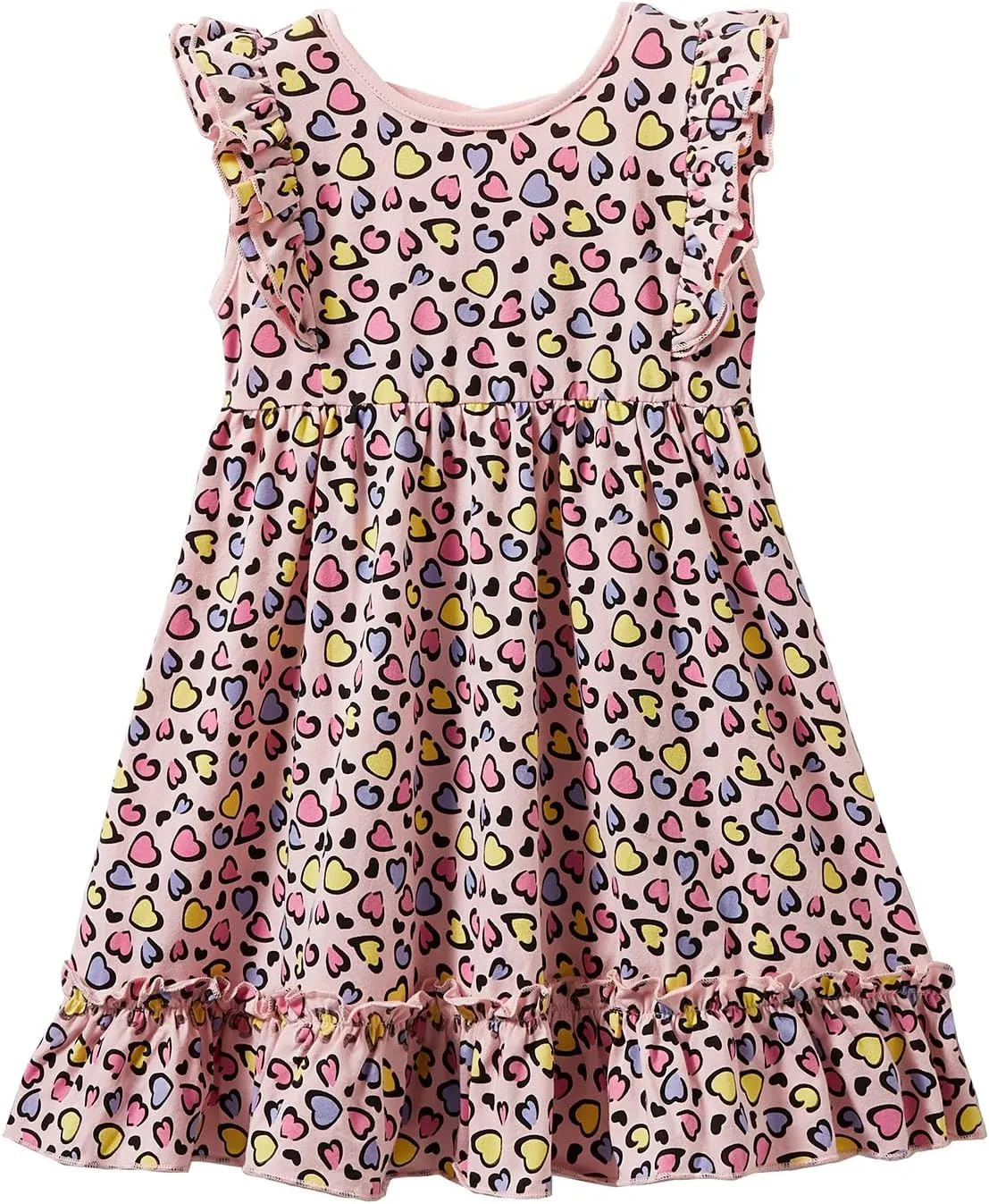 Mud Kingdom Girls Dress 4th of July Cute Independence Day American Flag Ruffle Sleeve Summer Holiday
