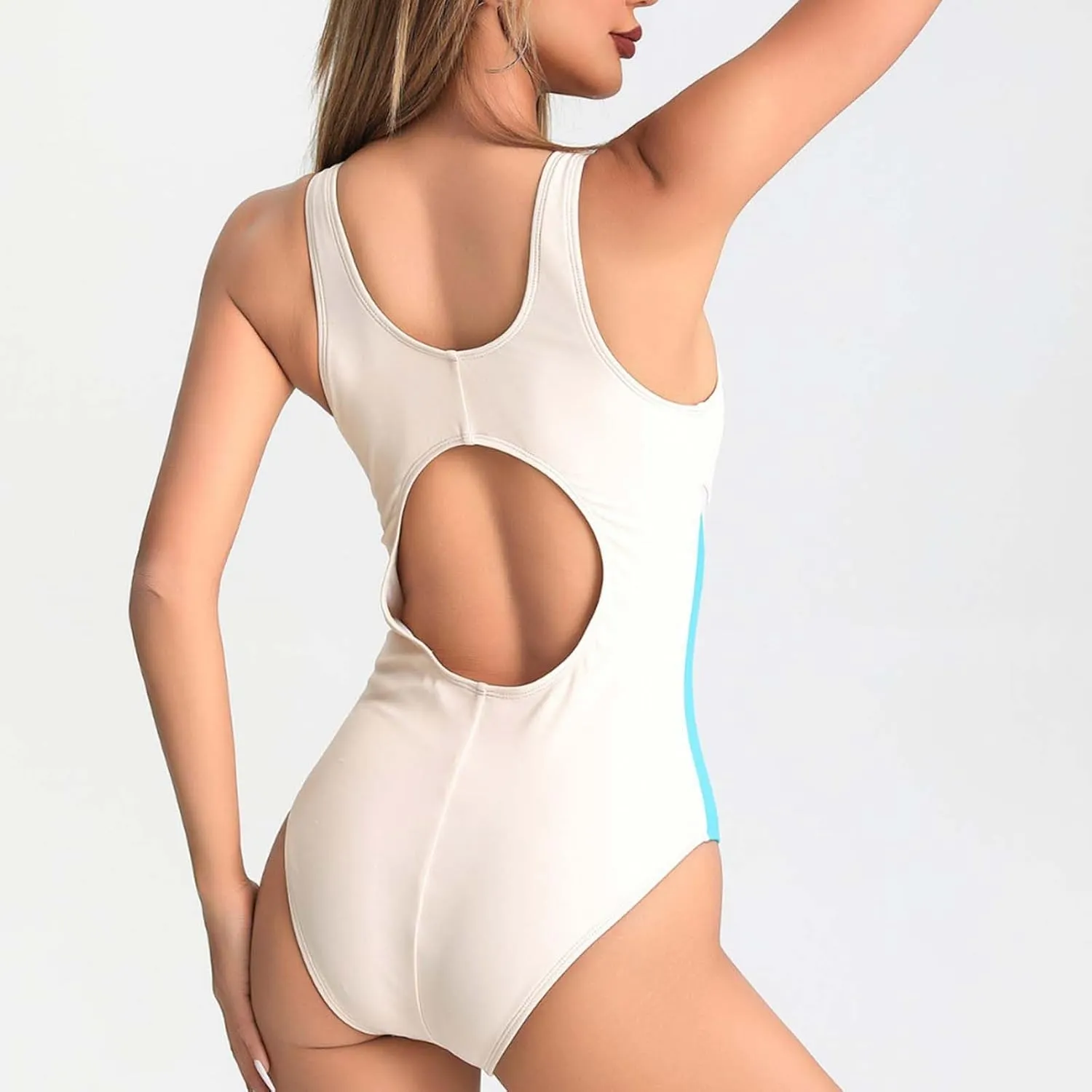One Piece Swimsuit for Women 2025 High Waisted Bikini Sets Slimming Swimsuits Sexy Backless Bodysuit Bathing Suits
