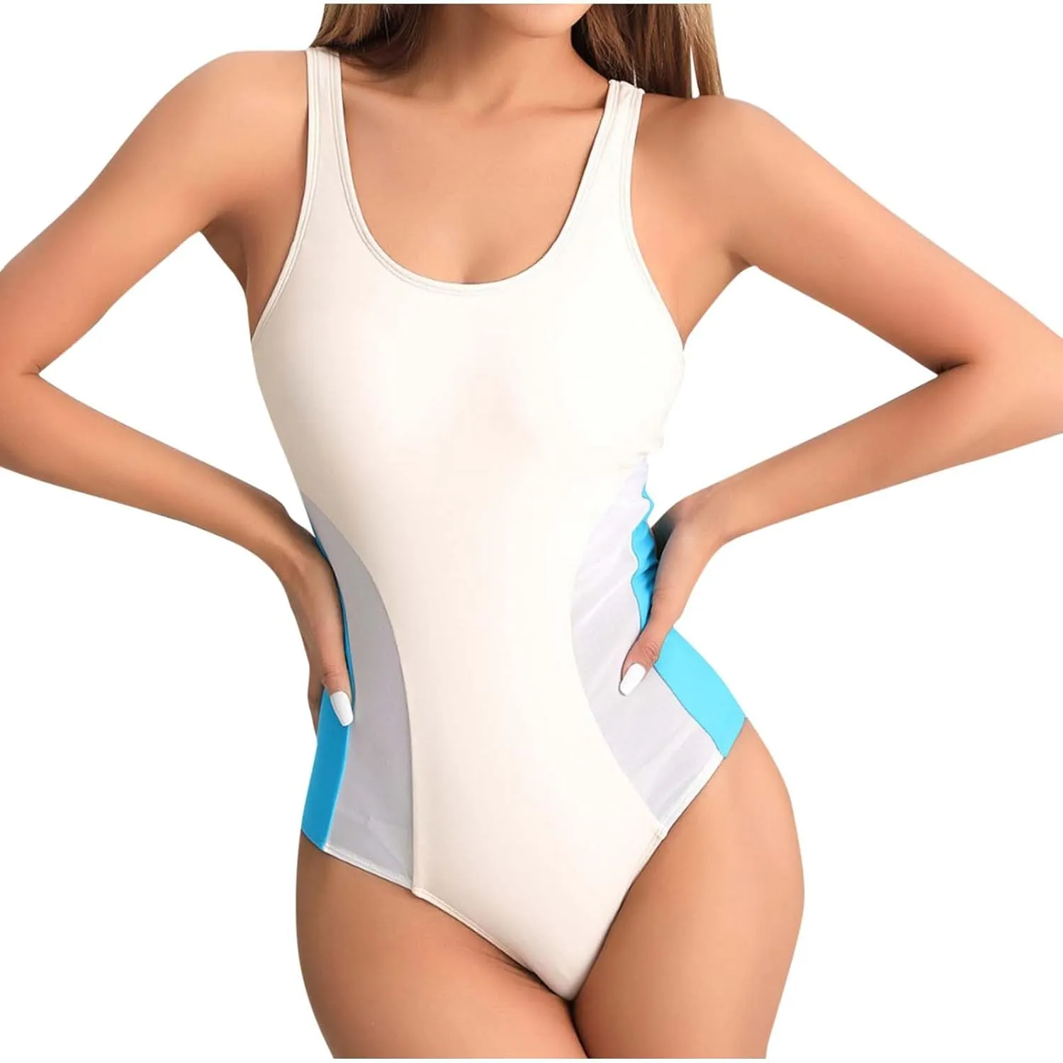 One Piece Swimsuit for Women 2025 High Waisted Bikini Sets Slimming Swimsuits Sexy Backless Bodysuit Bathing Suits