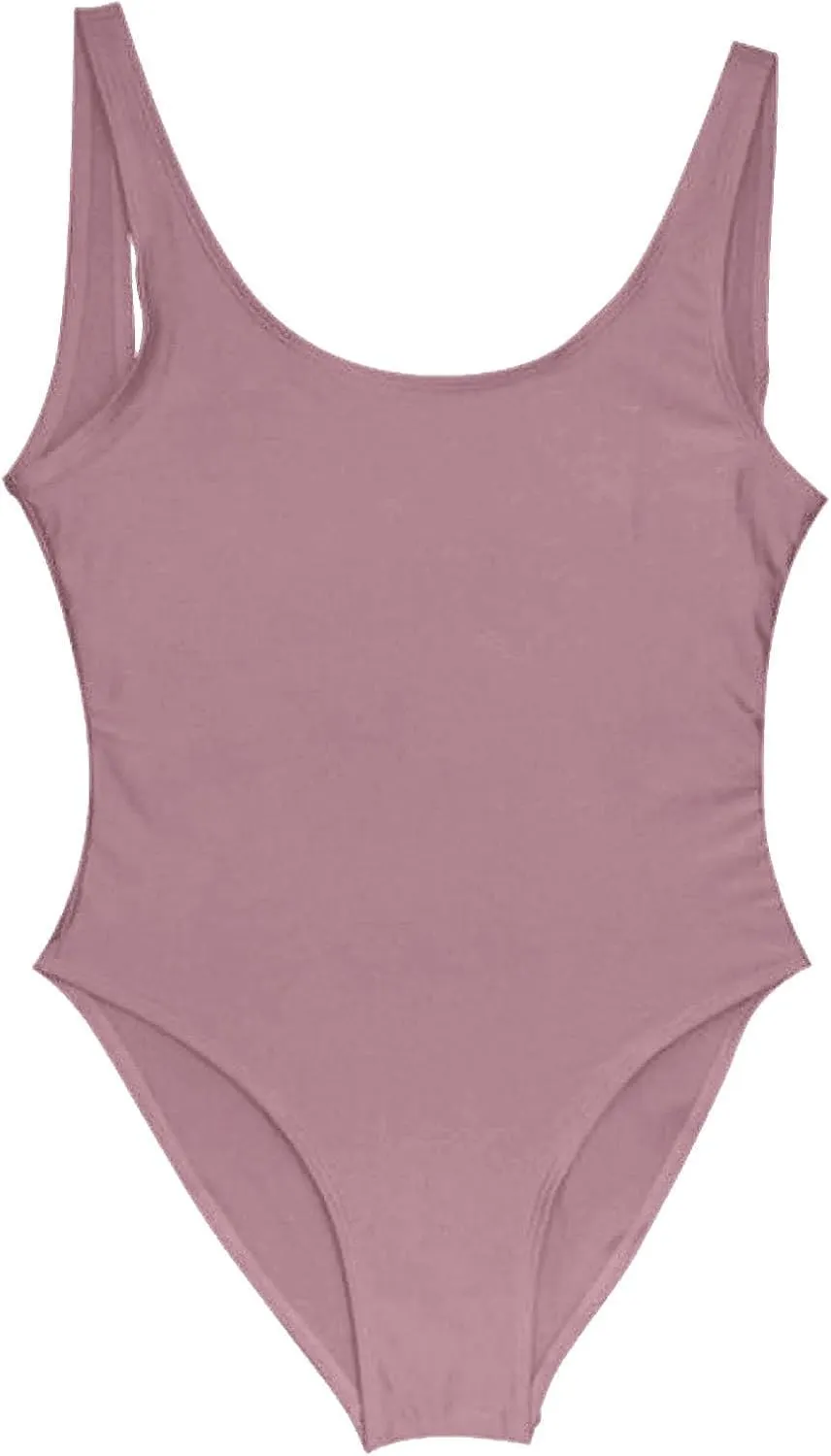 One Piece Swimsuit for Women Tummy Control Bodysuits Sexy Bikini Swimwear Bathing Sleeveless Backless Swimsuits