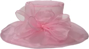 Organza Sun Hat Women Church Derby Hats Wide Brim Vintage Mesh Breathable Holiday Beach Cap Tea Party Dress Caps for Womens