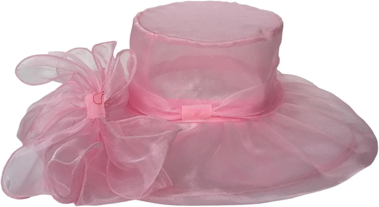 Organza Sun Hat Women Church Derby Hats Wide Brim Vintage Mesh Breathable Holiday Beach Cap Tea Party Dress Caps for Womens